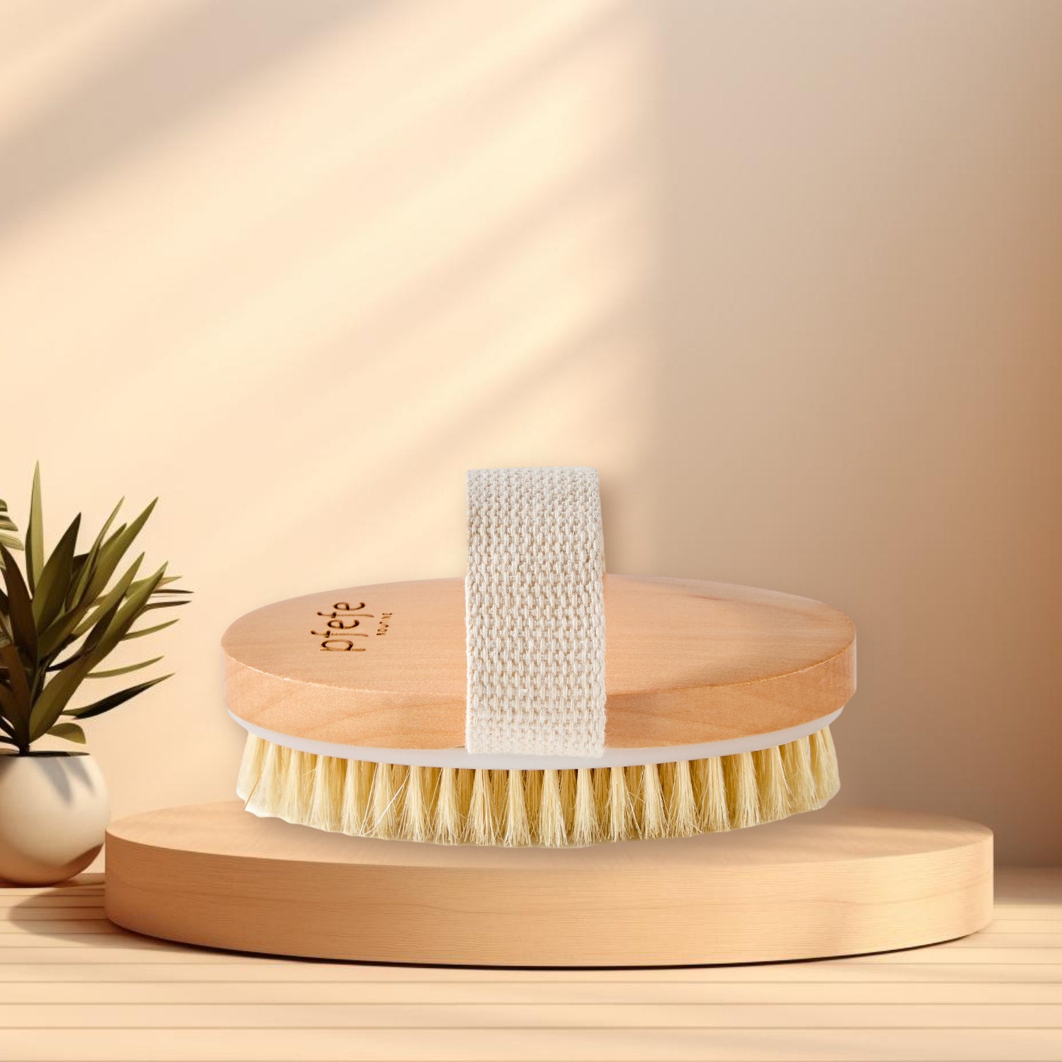 PFEFE Body Dry Brush with Natural Bristle