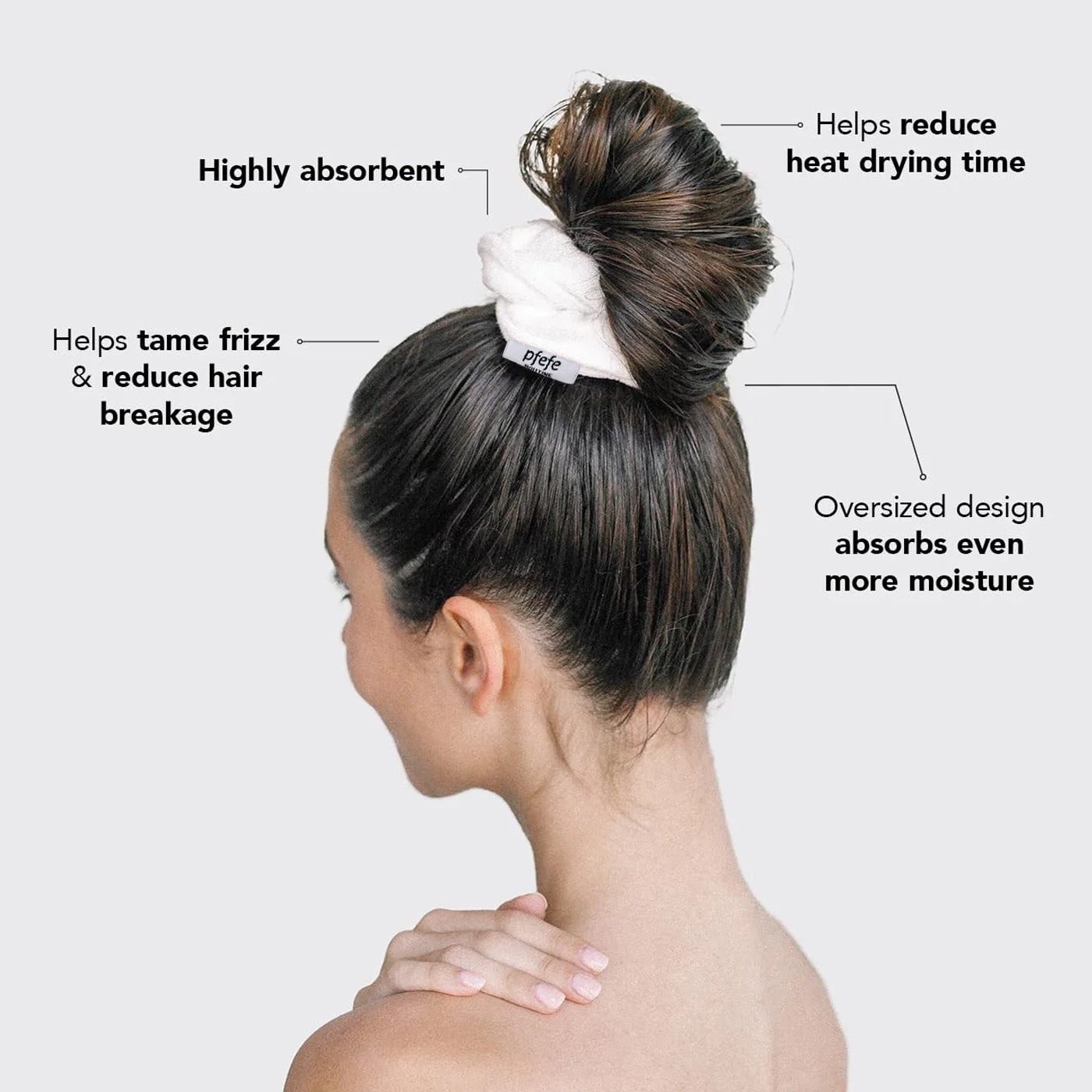 PFEFE 3 Pcs Spa Headband and Wristband Set