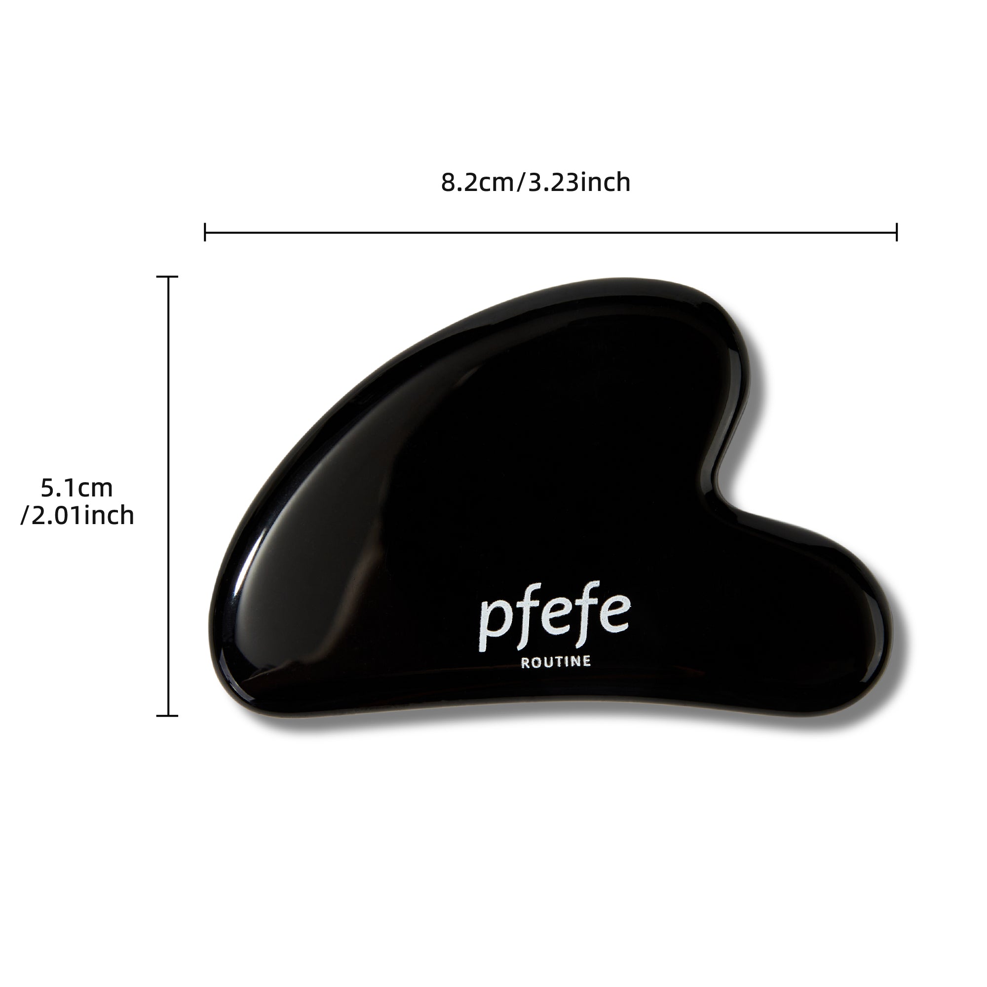 PFEFE Black Quartz Gua Sha