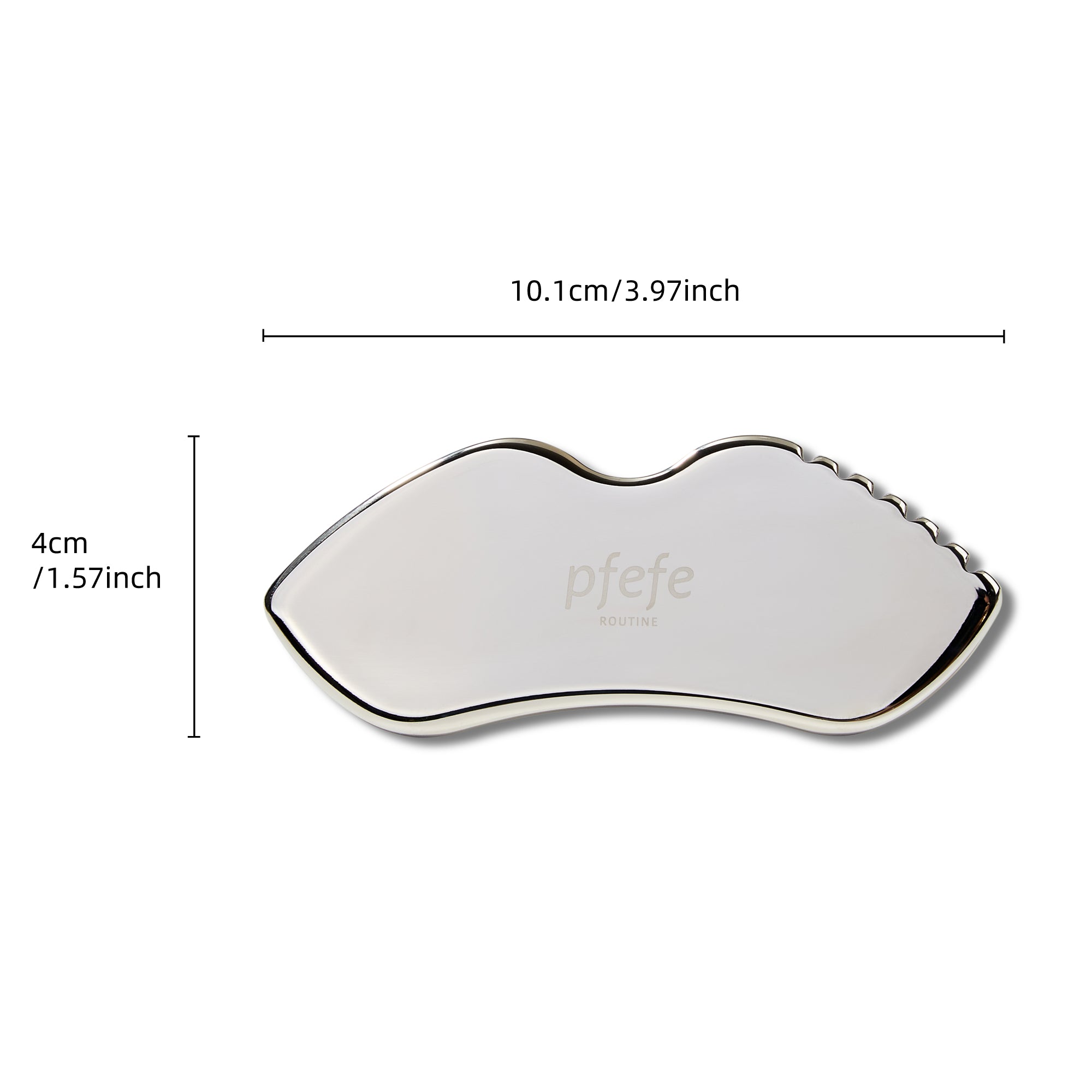 PFEFE Stainless Steel Gua Sha Tool with Comb Teeth